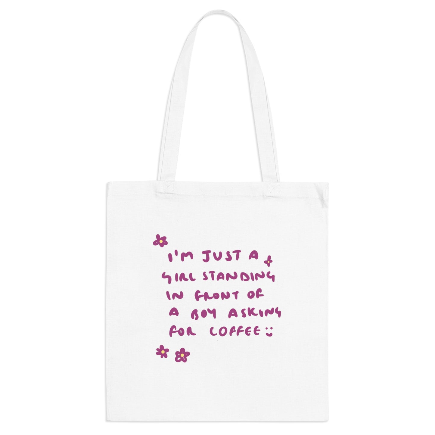 JUST A GIRL tote bag