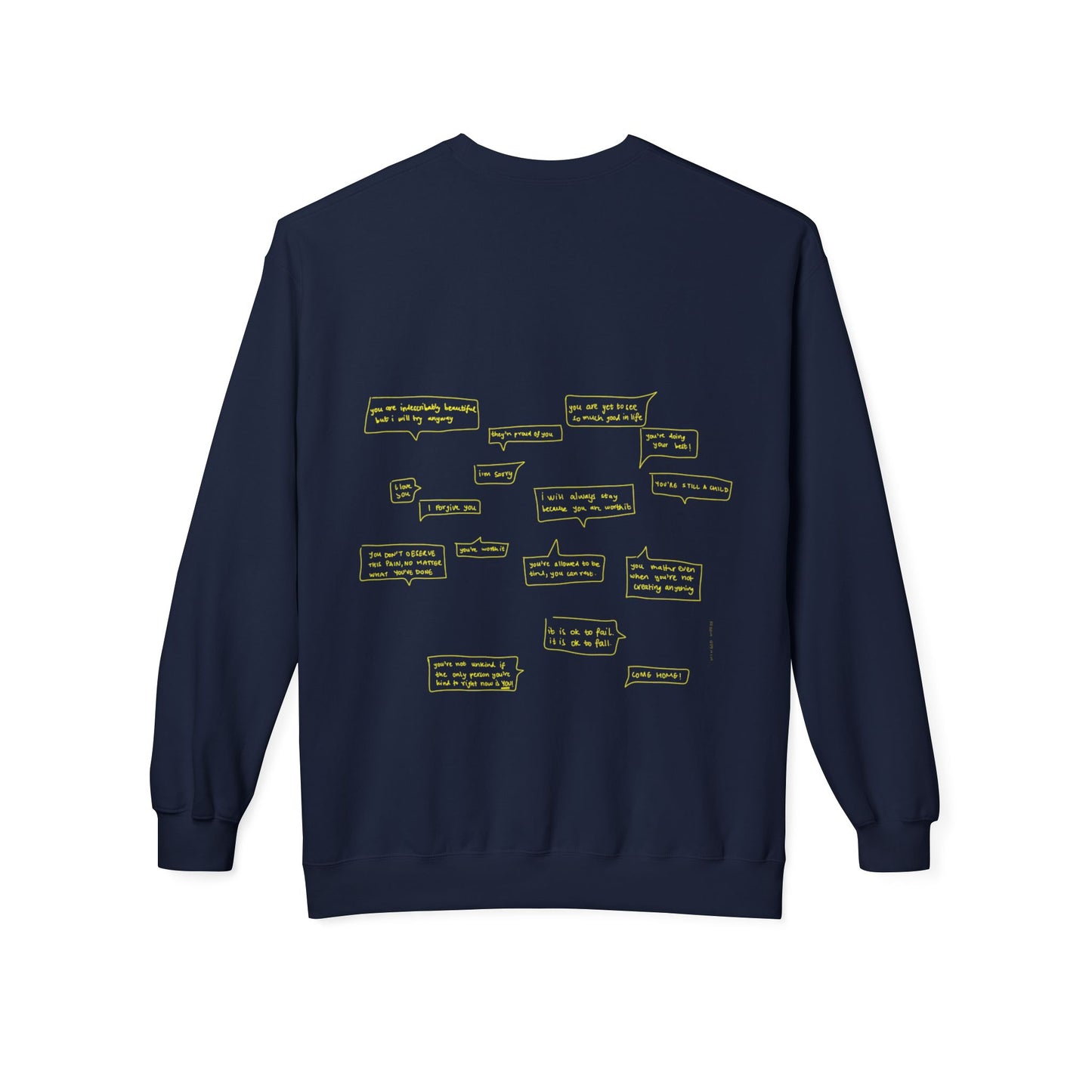 UNSAID WORDS crewneck sweatshirt