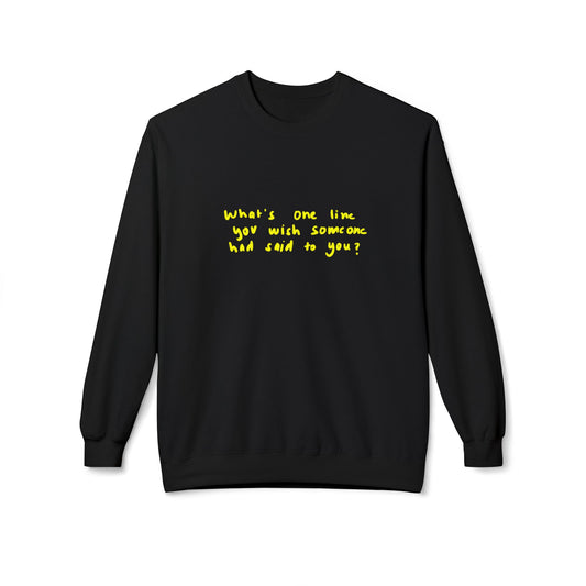 UNSAID WORDS crewneck sweatshirt