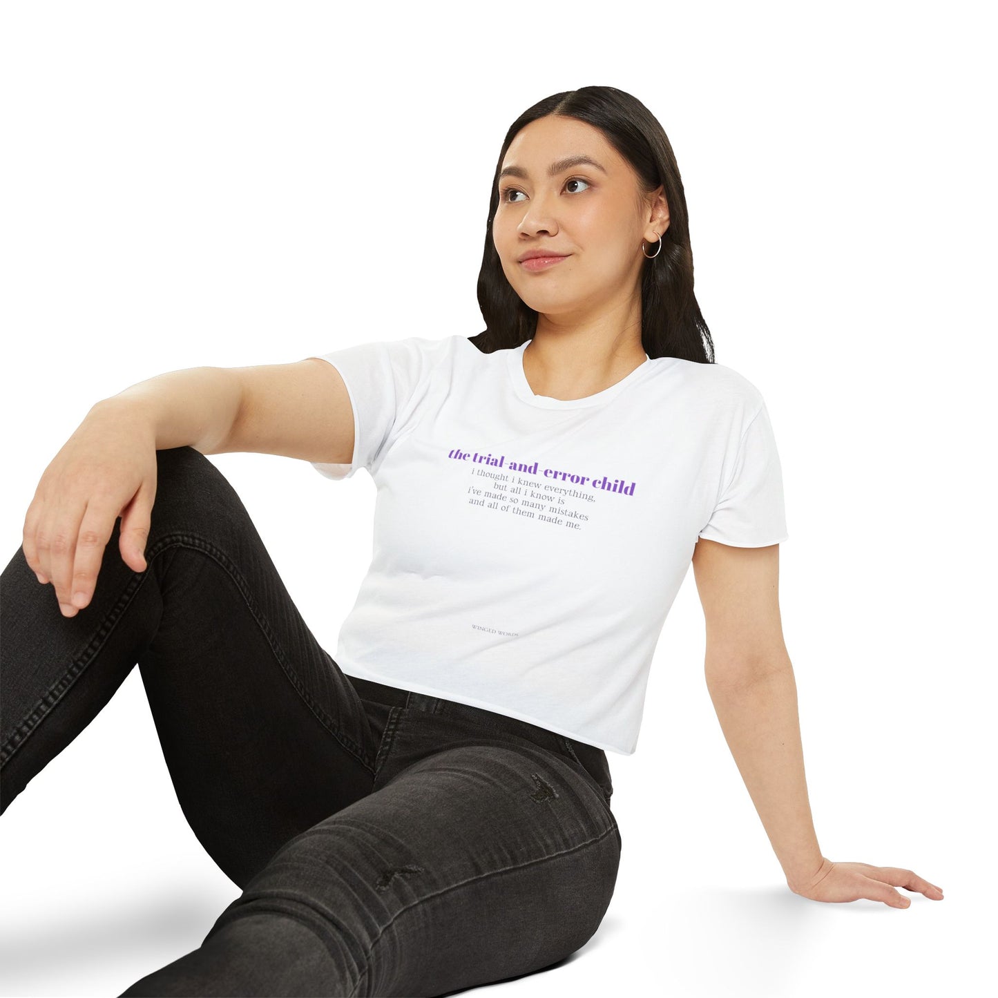 TRIAL&ERROR crop tee