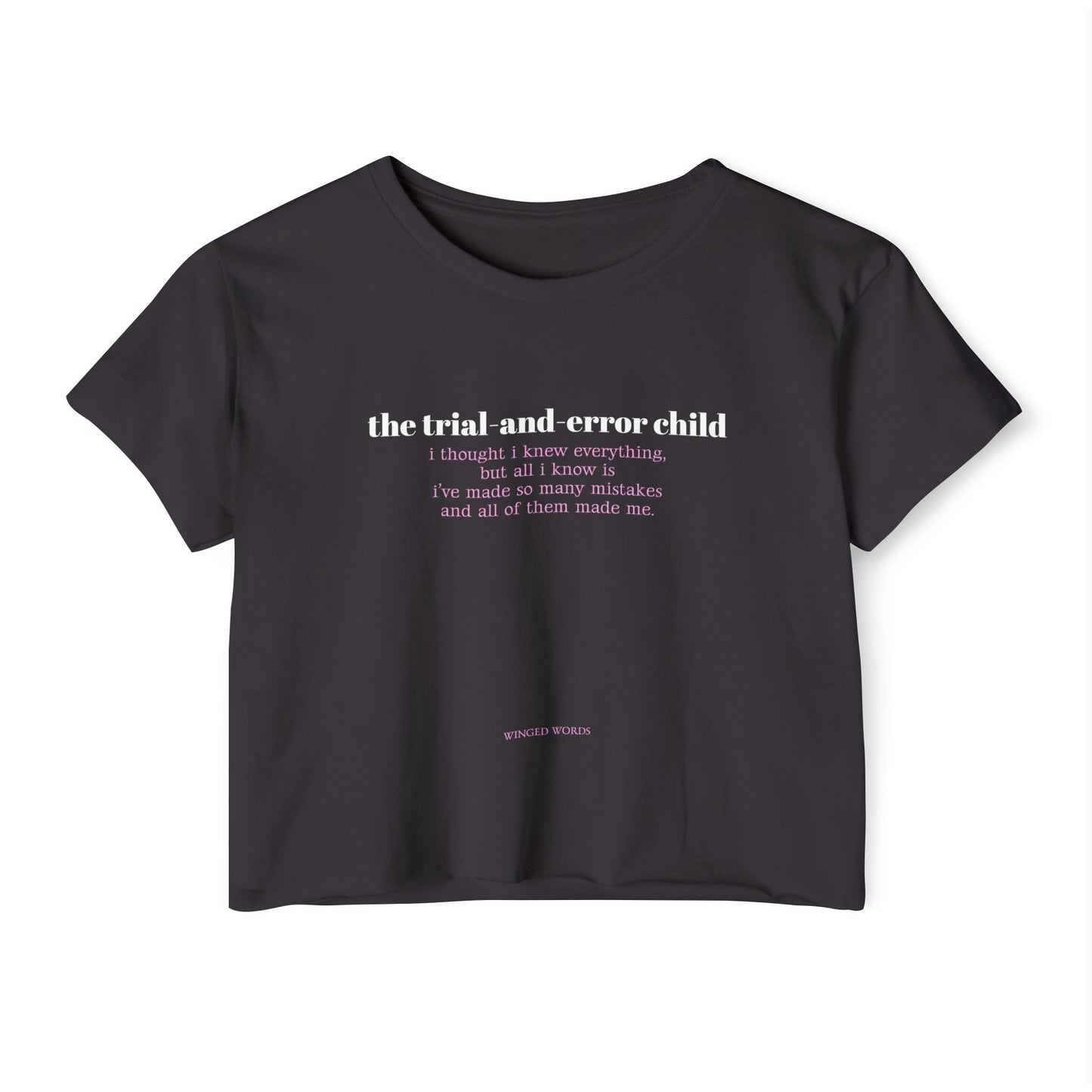 TRIAL&ERROR crop tee