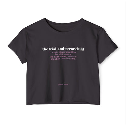 TRIAL&ERROR crop tee