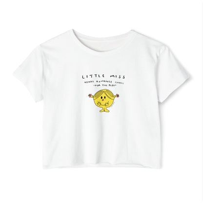 LITTLE MISS ROMANCE READER crop tee