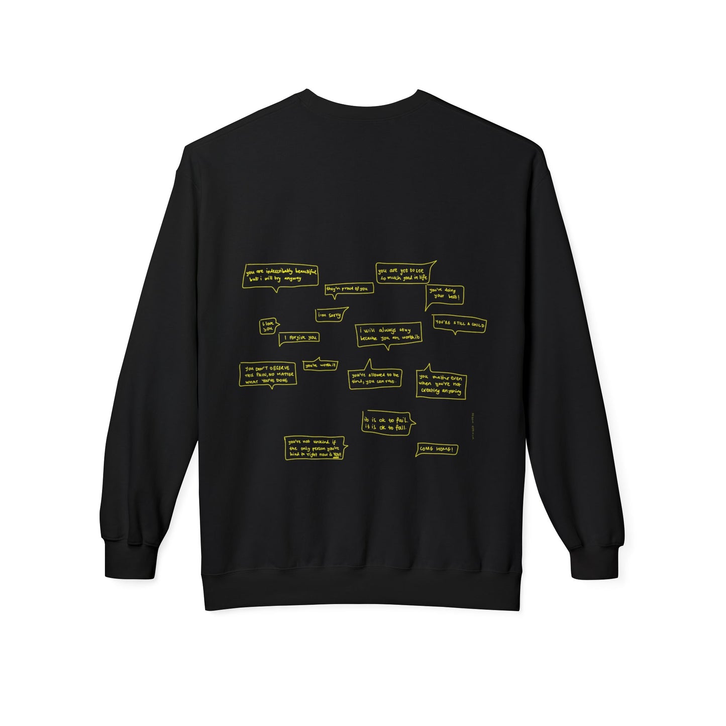 UNSAID WORDS crewneck sweatshirt