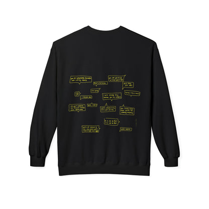 UNSAID WORDS crewneck sweatshirt