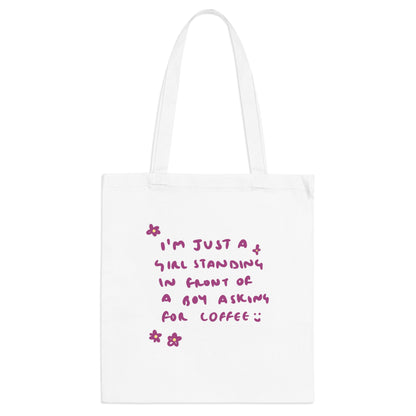 JUST A GIRL tote bag