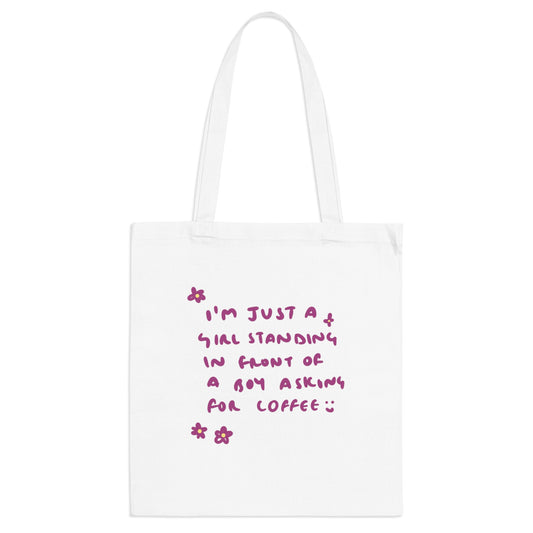 JUST A GIRL tote bag