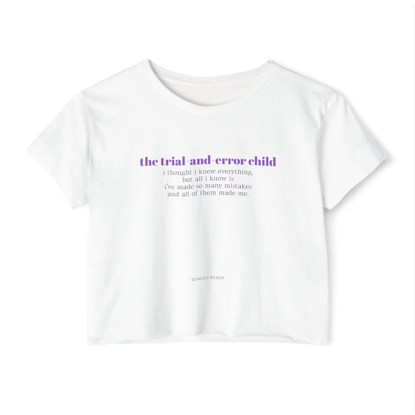 TRIAL&ERROR crop tee