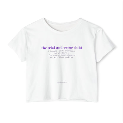 TRIAL&ERROR crop tee