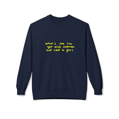 UNSAID WORDS crewneck sweatshirt