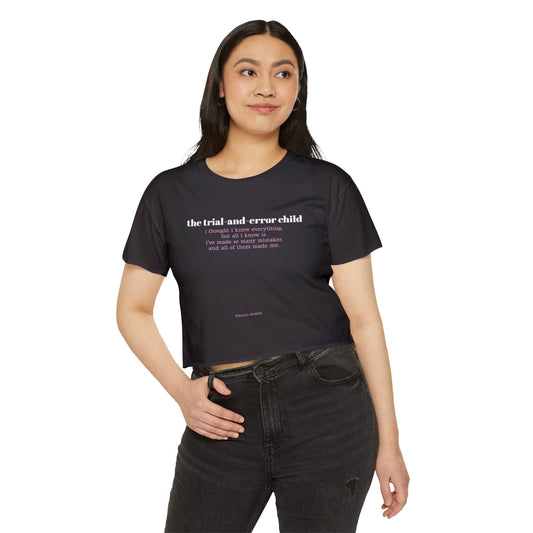 TRIAL&ERROR crop tee